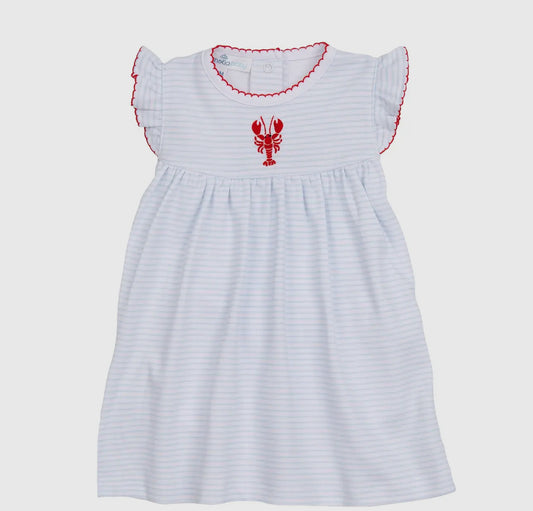 Lil' Snappers Embroidered Dress