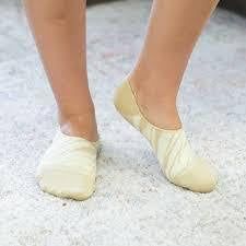 Women's Tiger Stripe No Show Socks - White/Shell