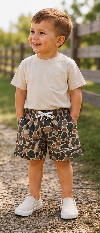 Kids' Sand Camo Performance Shorts