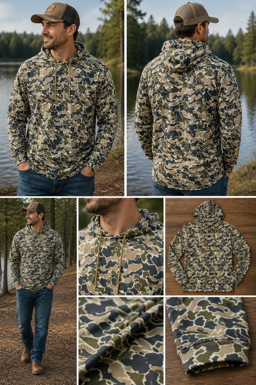 Lightweight Hoodie - Marsh Duck