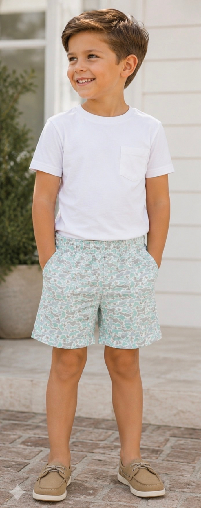 Kids Marsh Camo Freeballers - Sport Shorts