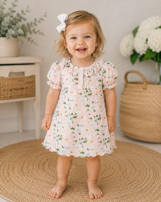 Pink Magnolia Organic Cotton Play Dress