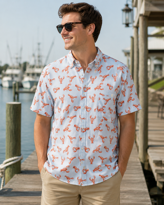 Pinch & Peel Crawfish Boil Men's Festival Shirt