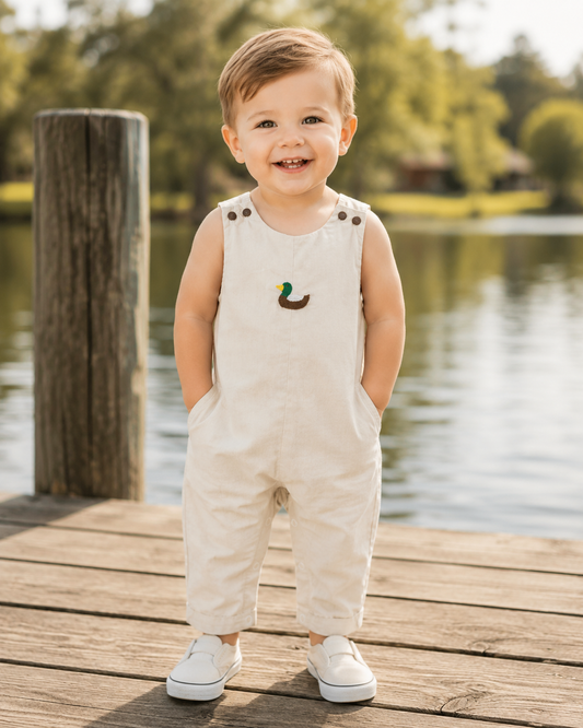 Light Gray Mallard Duck Overalls