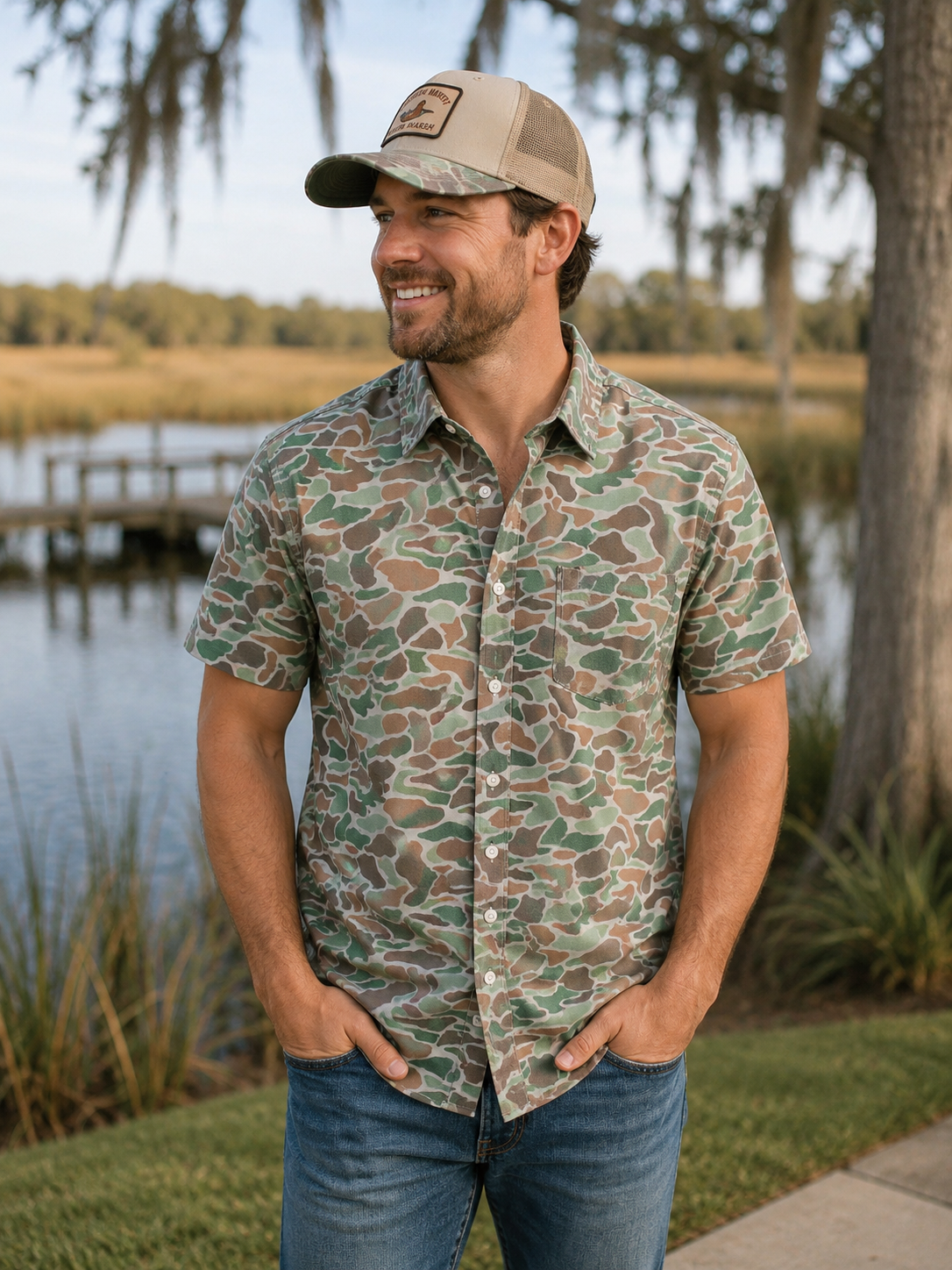 Pool To Pasture Duck Camo Shirt
