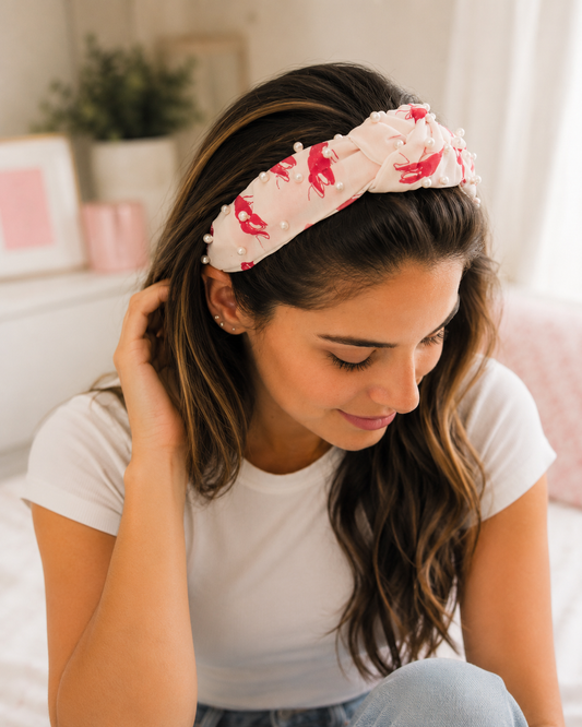 Crawfish Knotted Headband