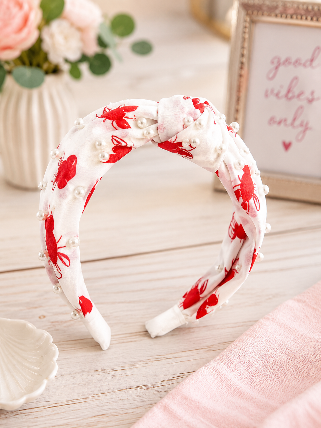 Crawfish Knotted Headband