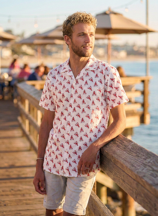 Crawfish Organic Cotton Men's Button
Down Shirt