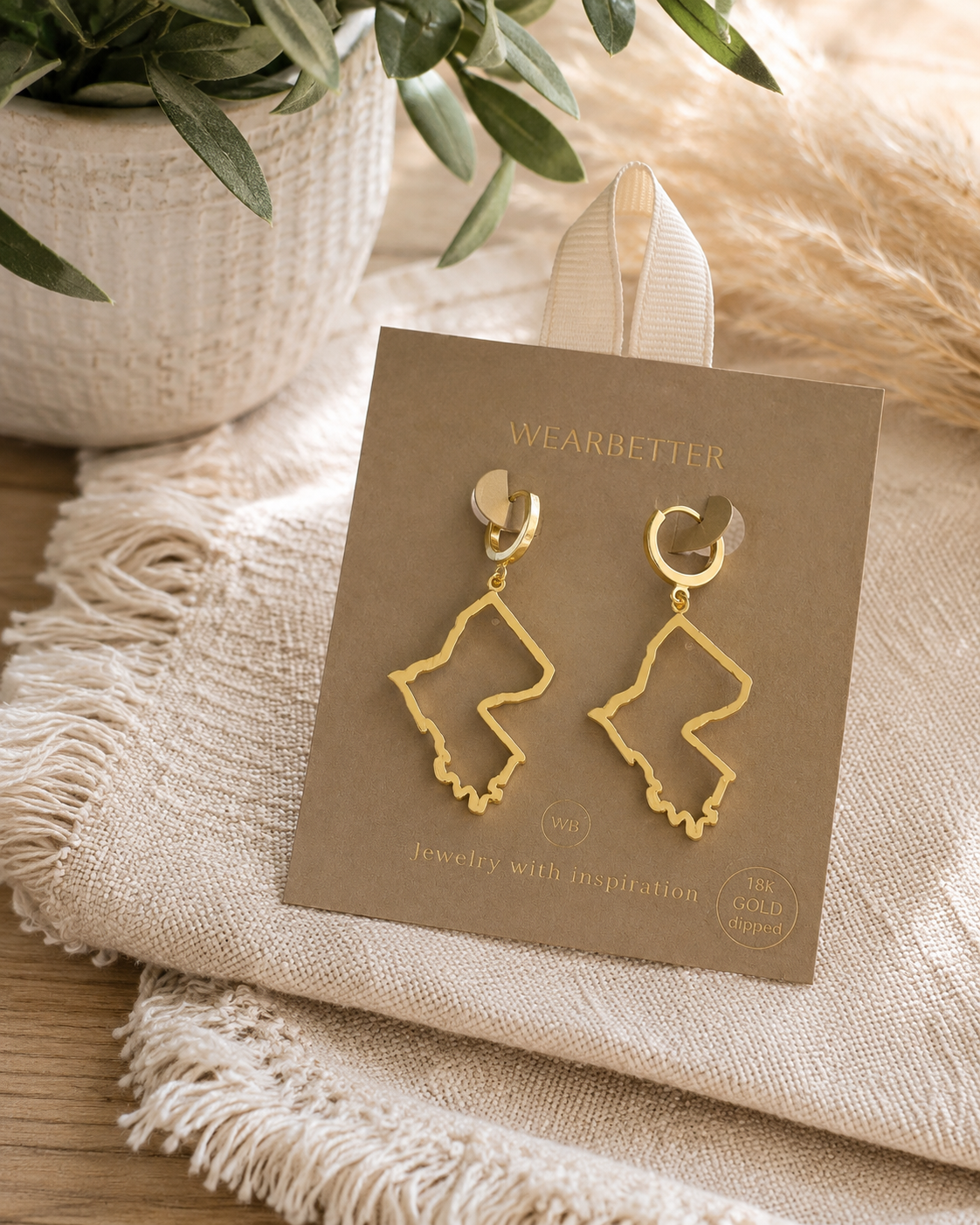 Louisiana State Cut Out Dangle Earrings
