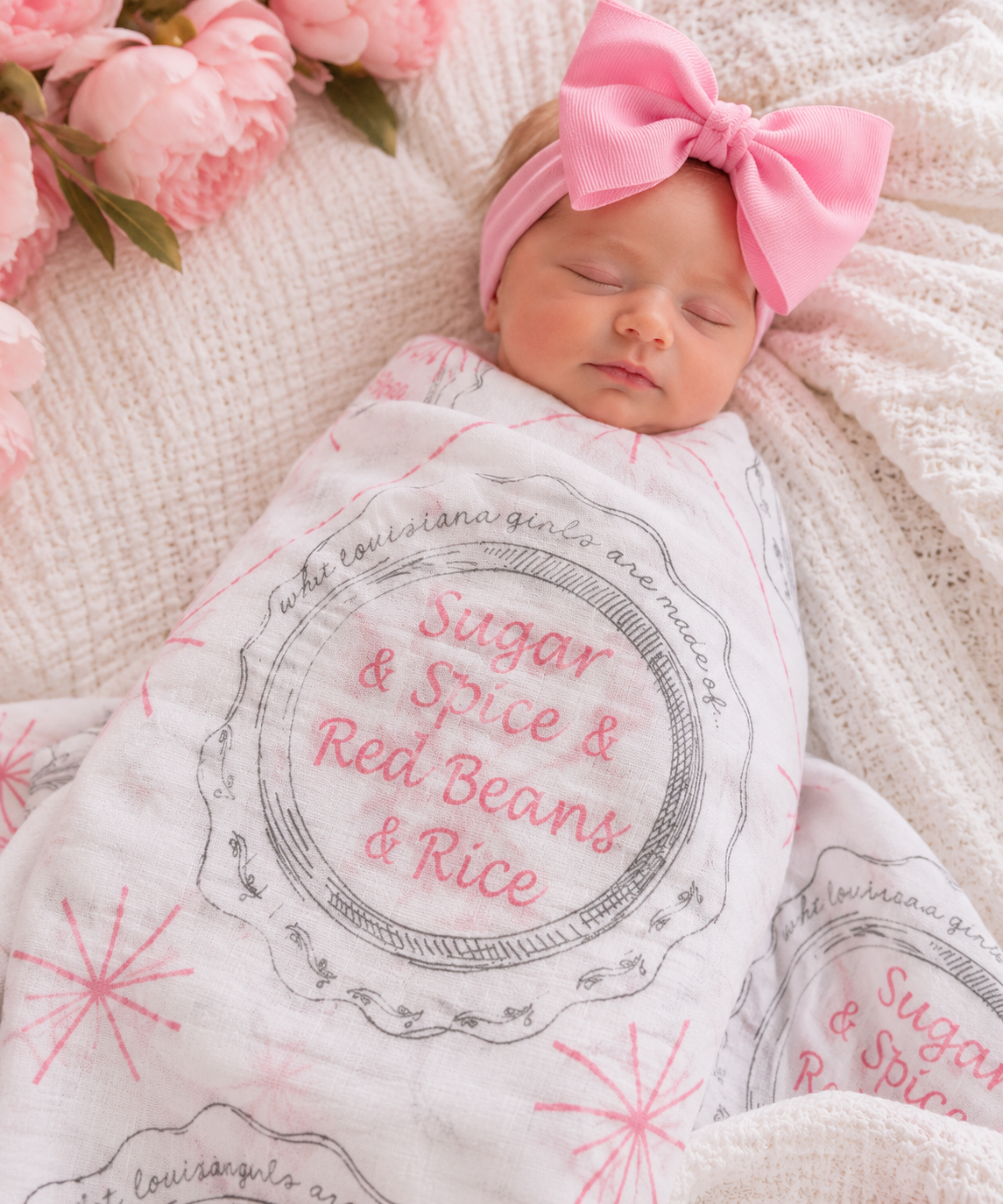 Louisiana Girls Swaddle Set