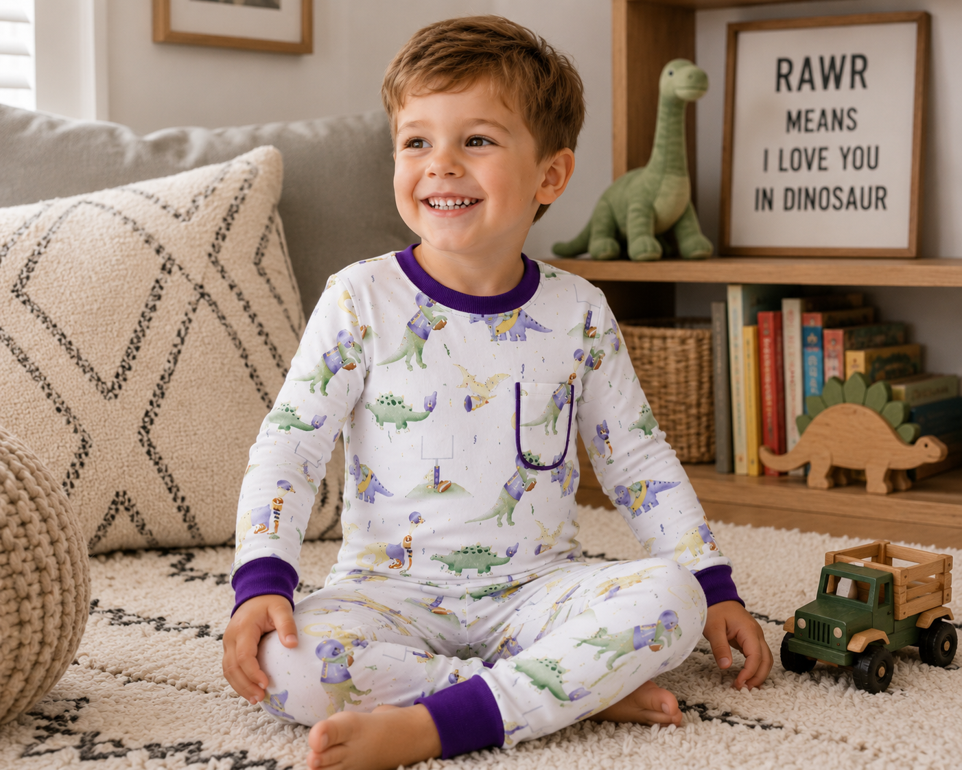 Lsu Dinos All-Stars Organic Cotton
Kids Pajamas