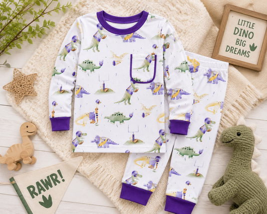 Lsu Dinos All-Stars Organic Cotton
Kids Pajamas