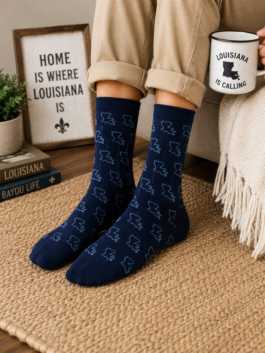 Men's Louisiana Socks