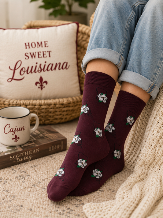 La State Magnolia Socks