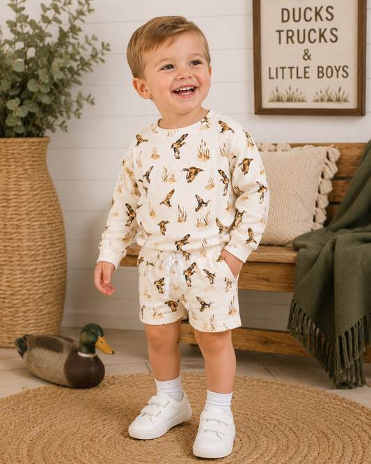 Ducks Bamboo Sweatshirt Set