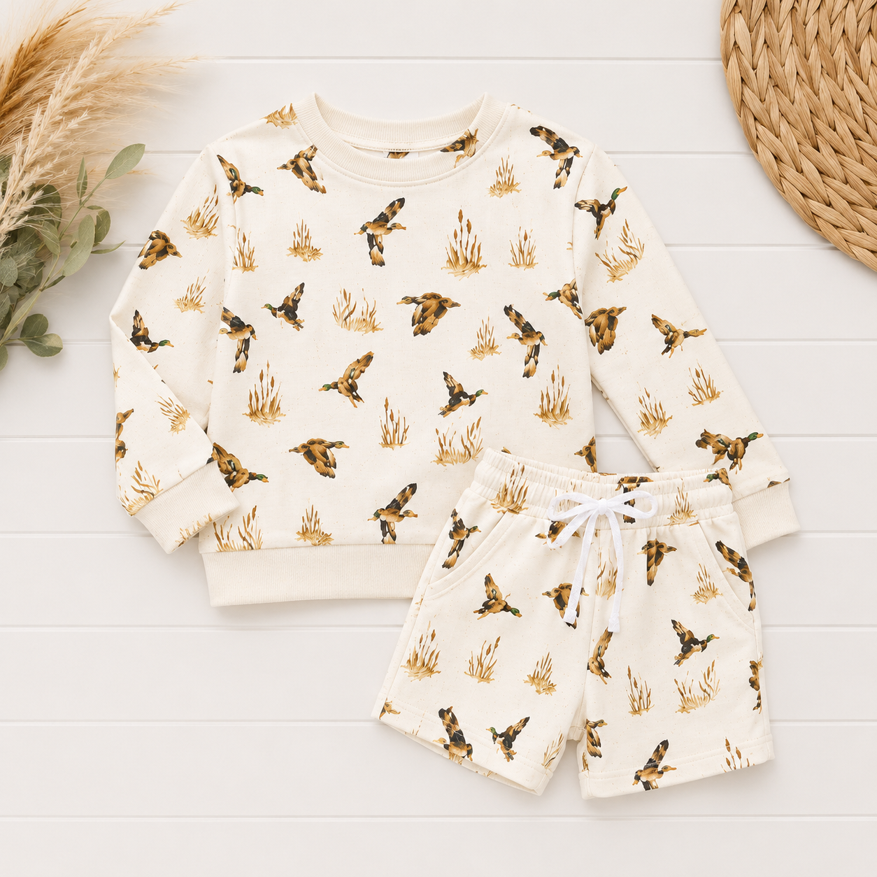 Ducks Bamboo Sweatshirt Set