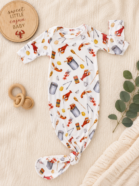 Crawfish Boil Bamboo Knotted Gown