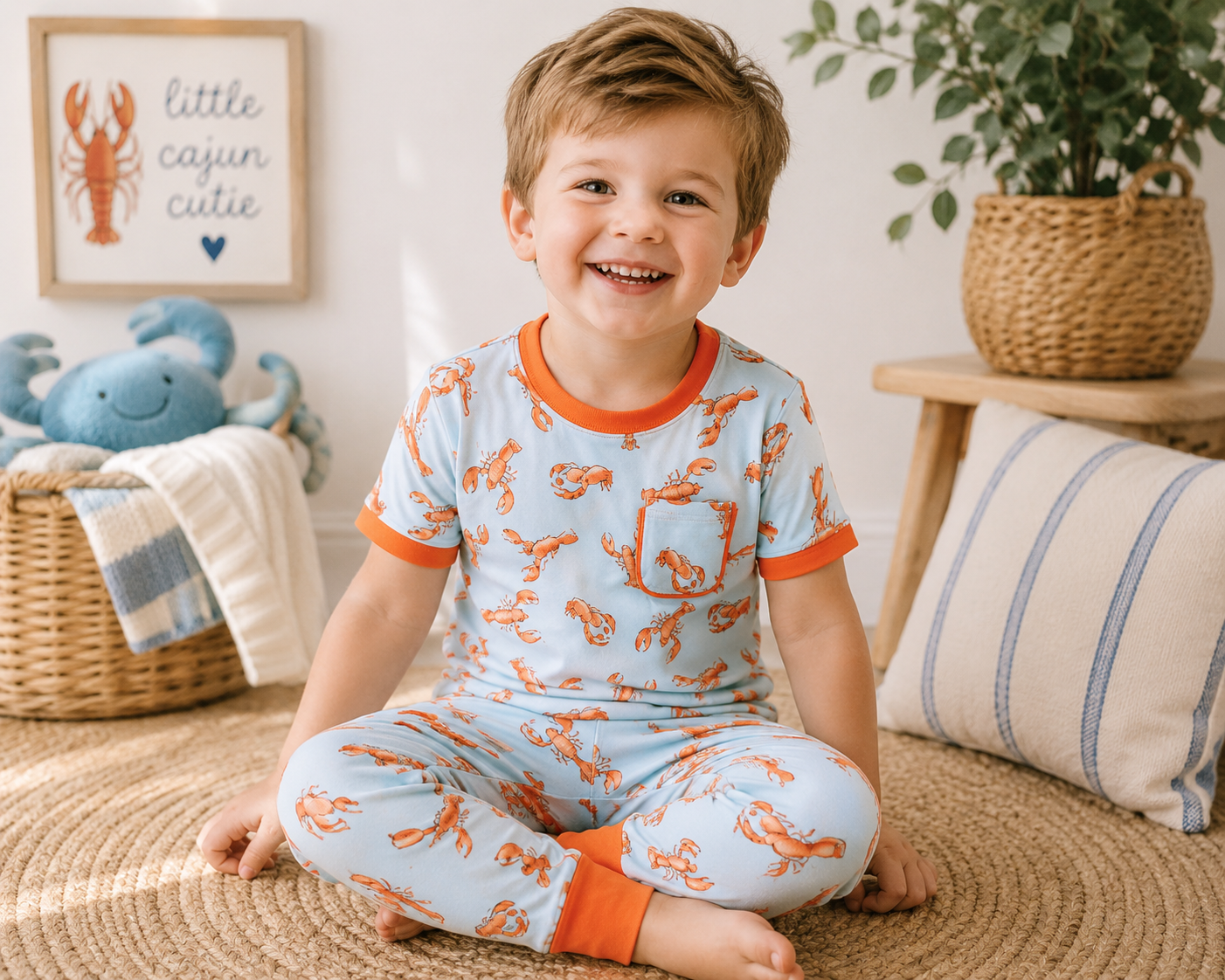 Pinch & Peel Crawfish Pajama Set