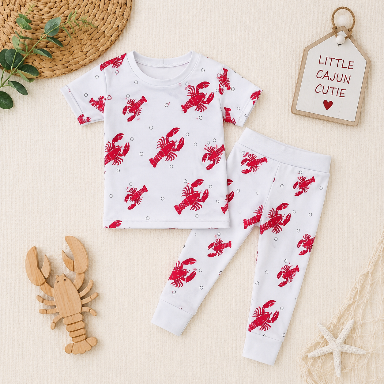 Heads or Tails Crawfish Pajamas