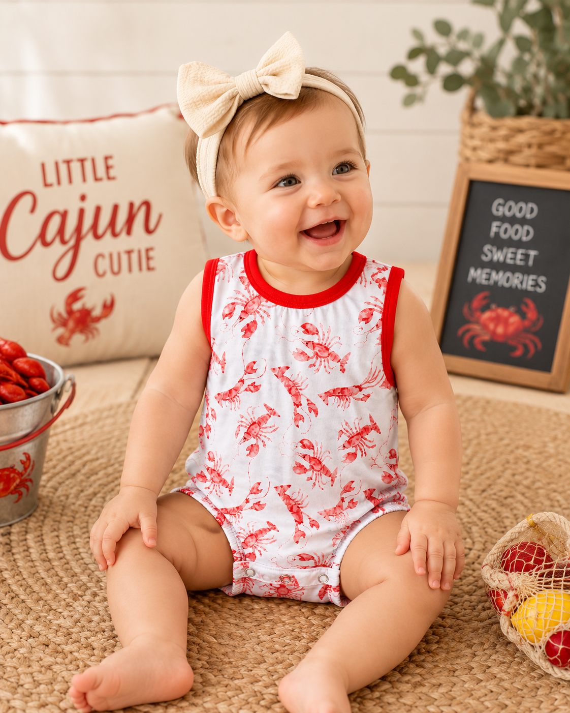 Crawfish Bubble Romper