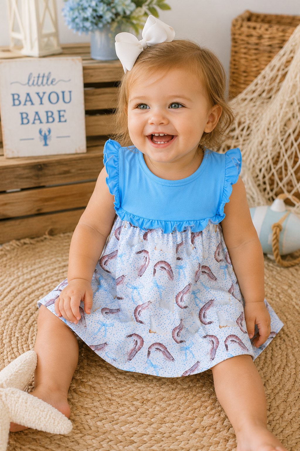 Shrimp Boots and Bows Dress