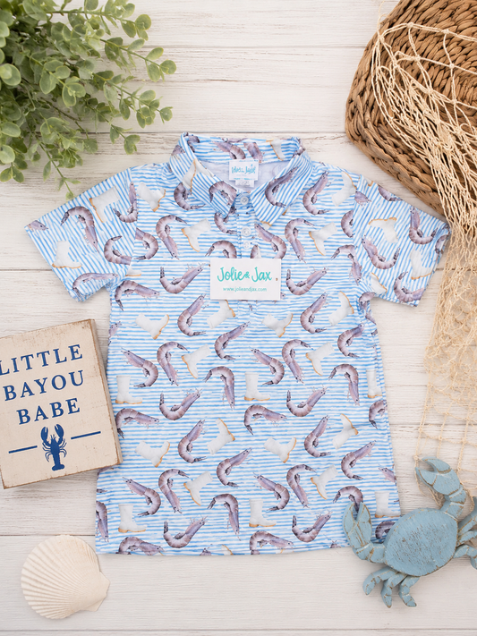 Boys Shrimp and Boots Polo Shirt