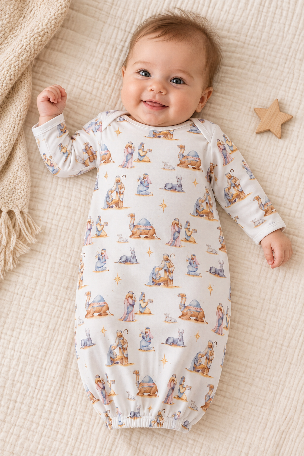 O Holy Night Organic Cotton Christmas Kids Pajamas
