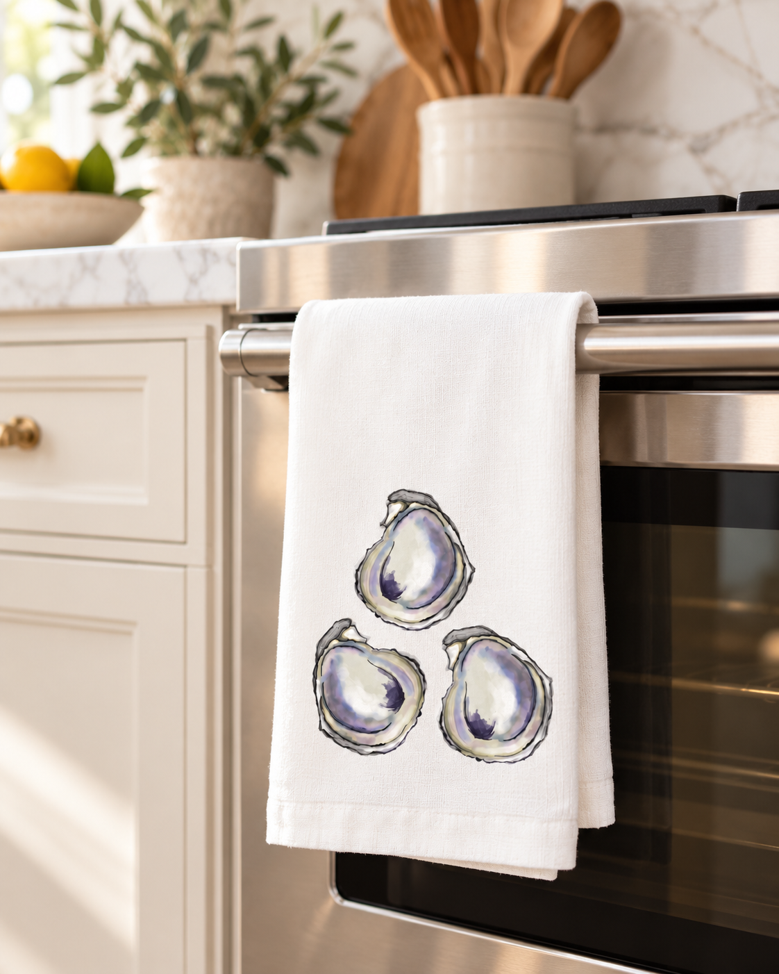 Simple Oyster Kitchen Towel