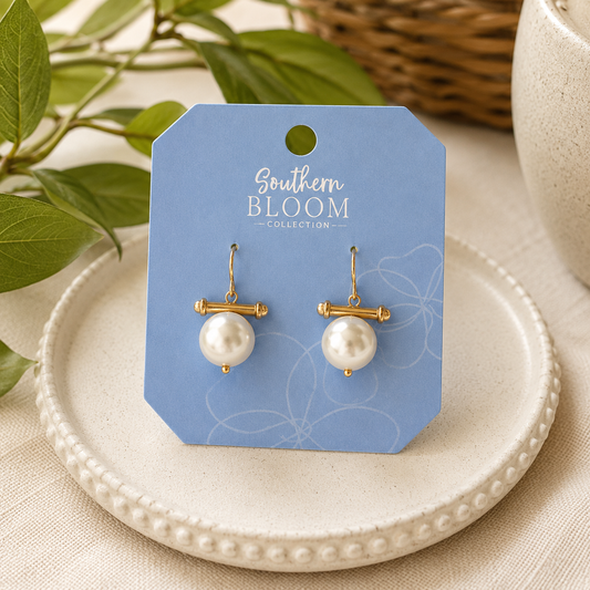 Magnolia Manor Pearl Earrings