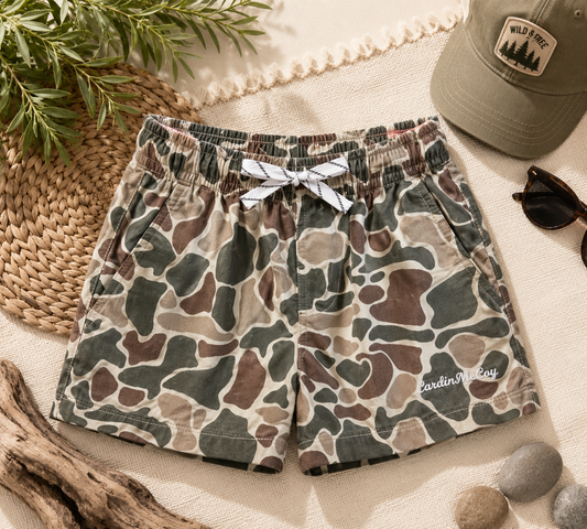 Boys Sand Camo Performance Shorts