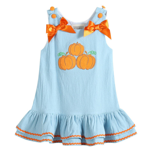 BLUE PUMPKIN RUFFLE DRESS