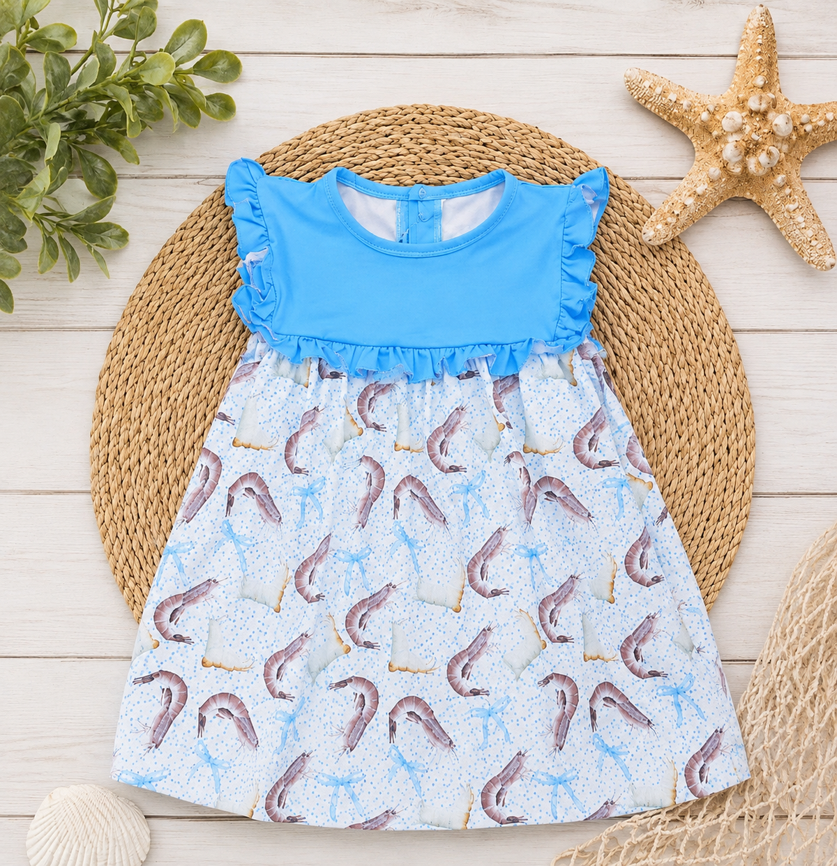 Shrimp Boots and Bows Dress