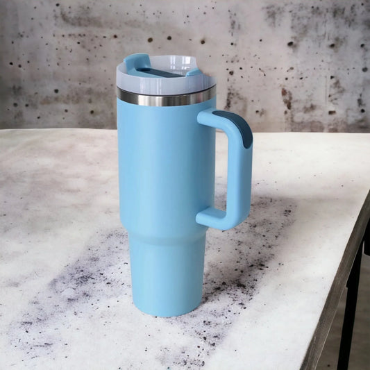 40oz Tumbler- Sky Blue