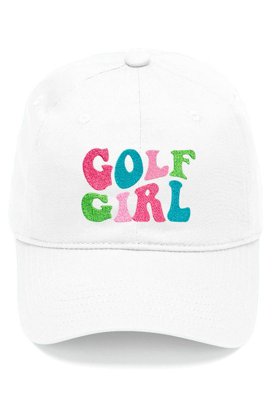 "GOLF GIRL"- White Cap