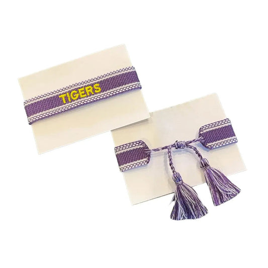 Gameday Tassel Bracelets- Tigers