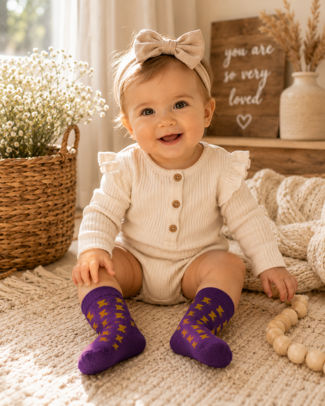 Louisiana Kids Socks