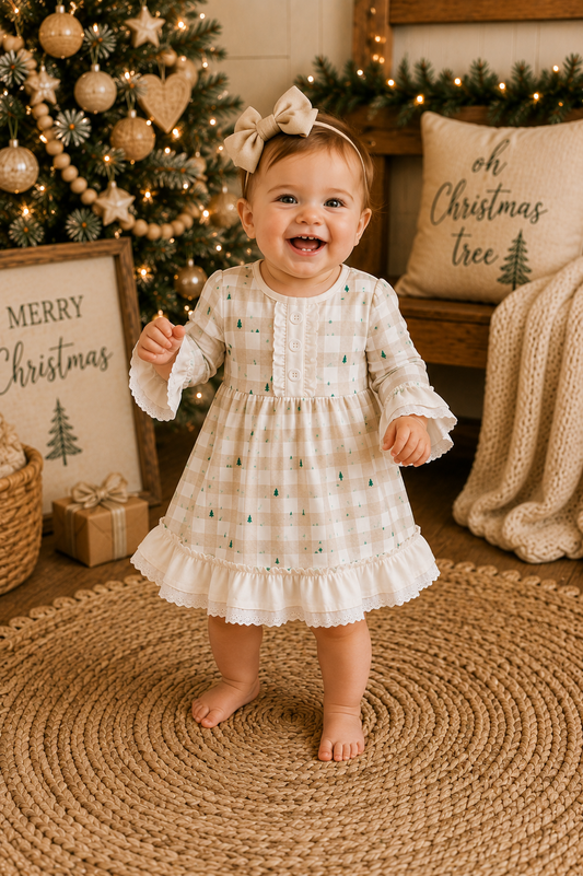 Gown With Bloomers - Holiday Gingham