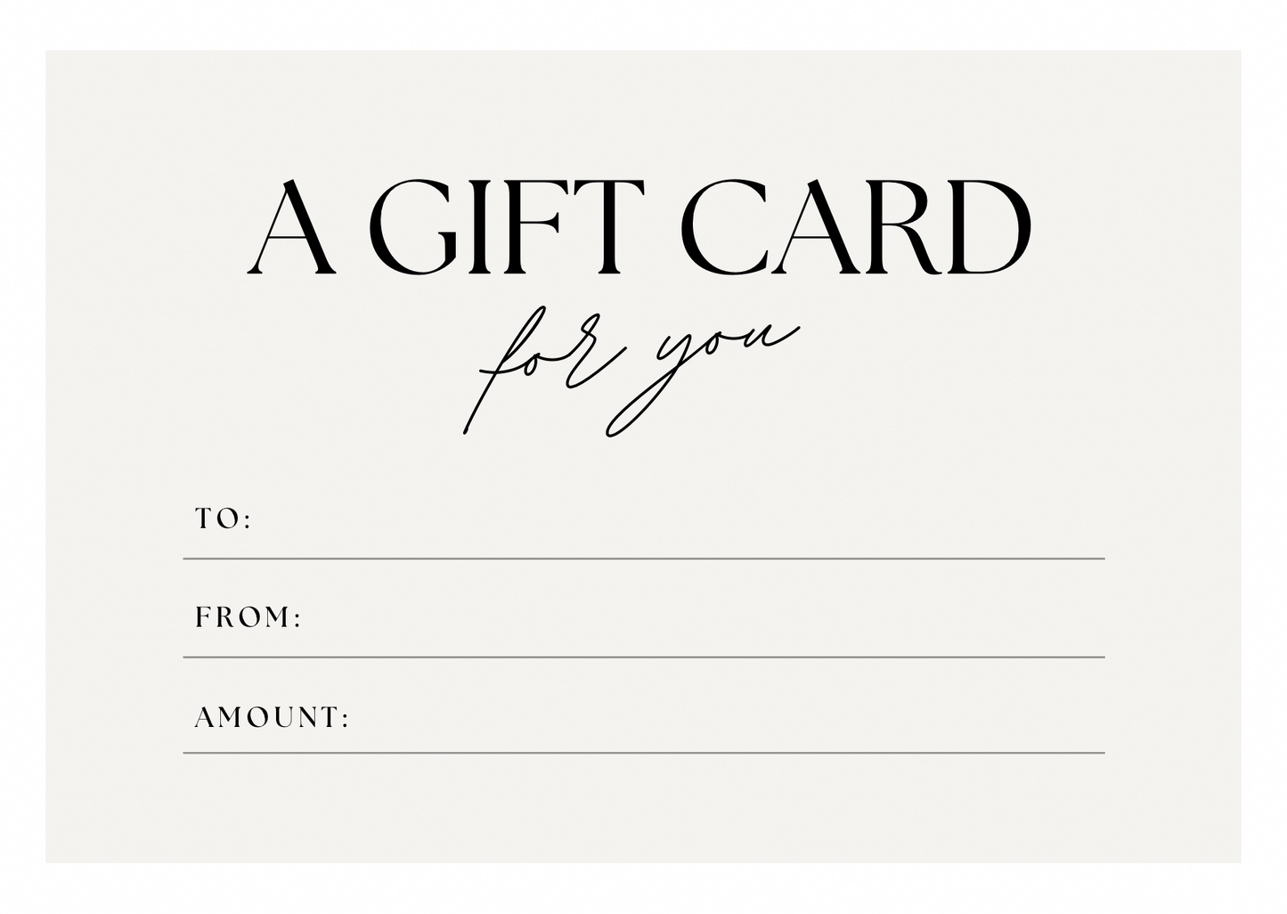 Ambitious Creations Boutique Gift Card