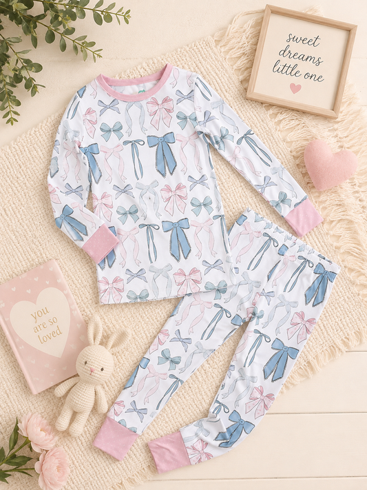 Samantha Bows Two Piece - No Button
Bamboo Kids Lounge
