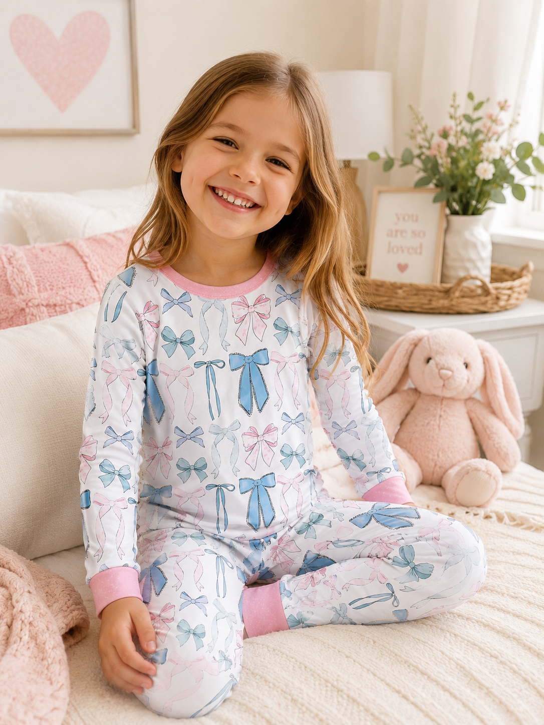 Samantha Bows Two Piece - No Button
Bamboo Kids Lounge