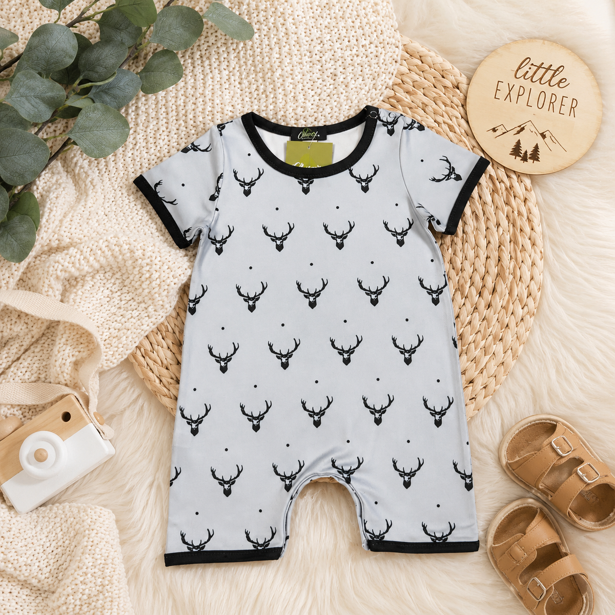 Stag Boy Romper