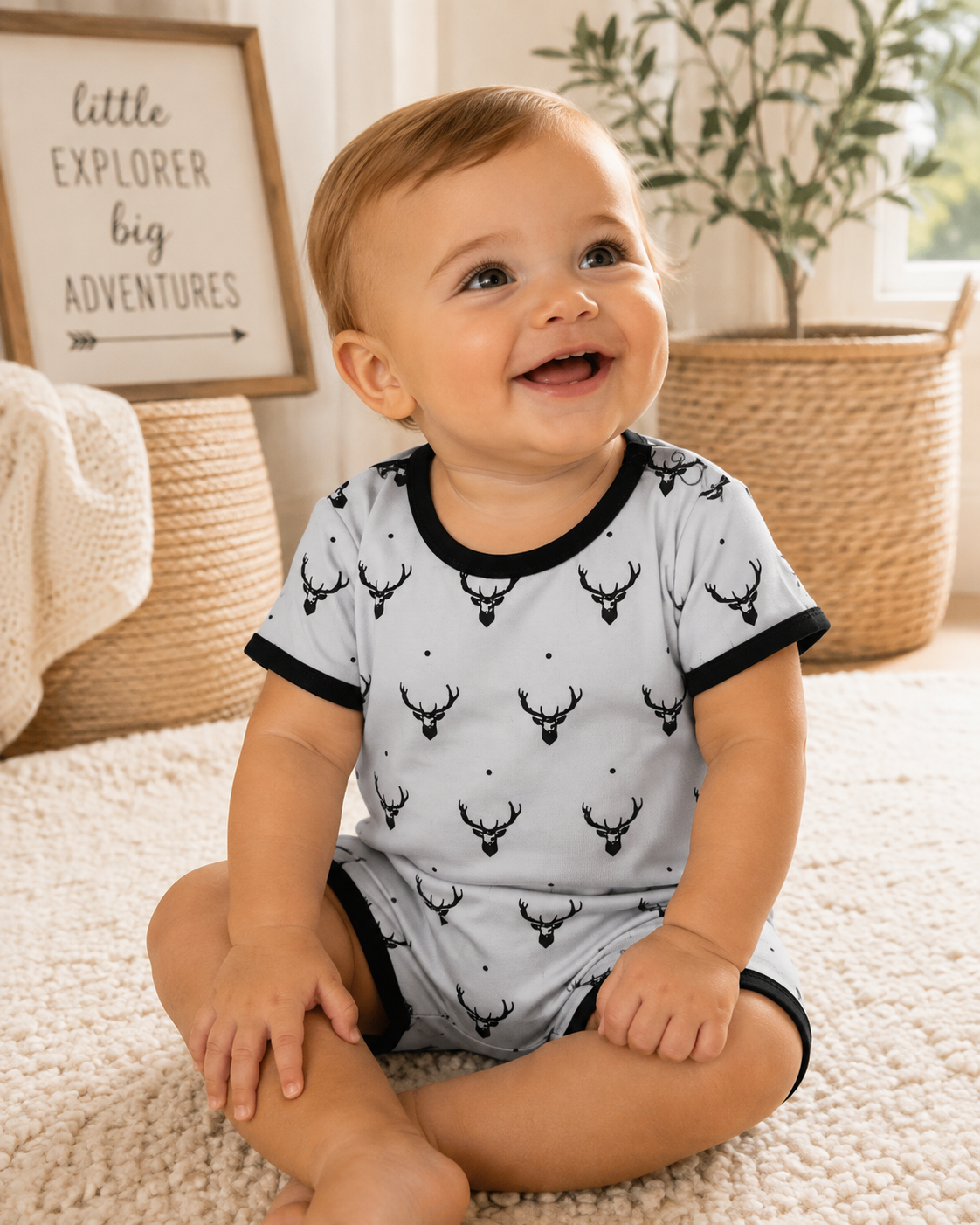 Stag Boy Romper