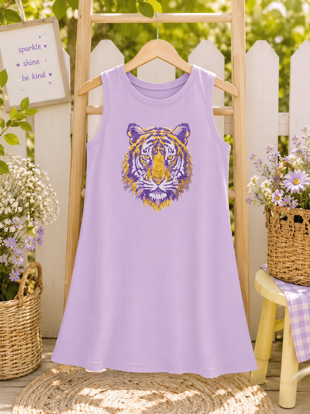 Tiger Face Shift Dress