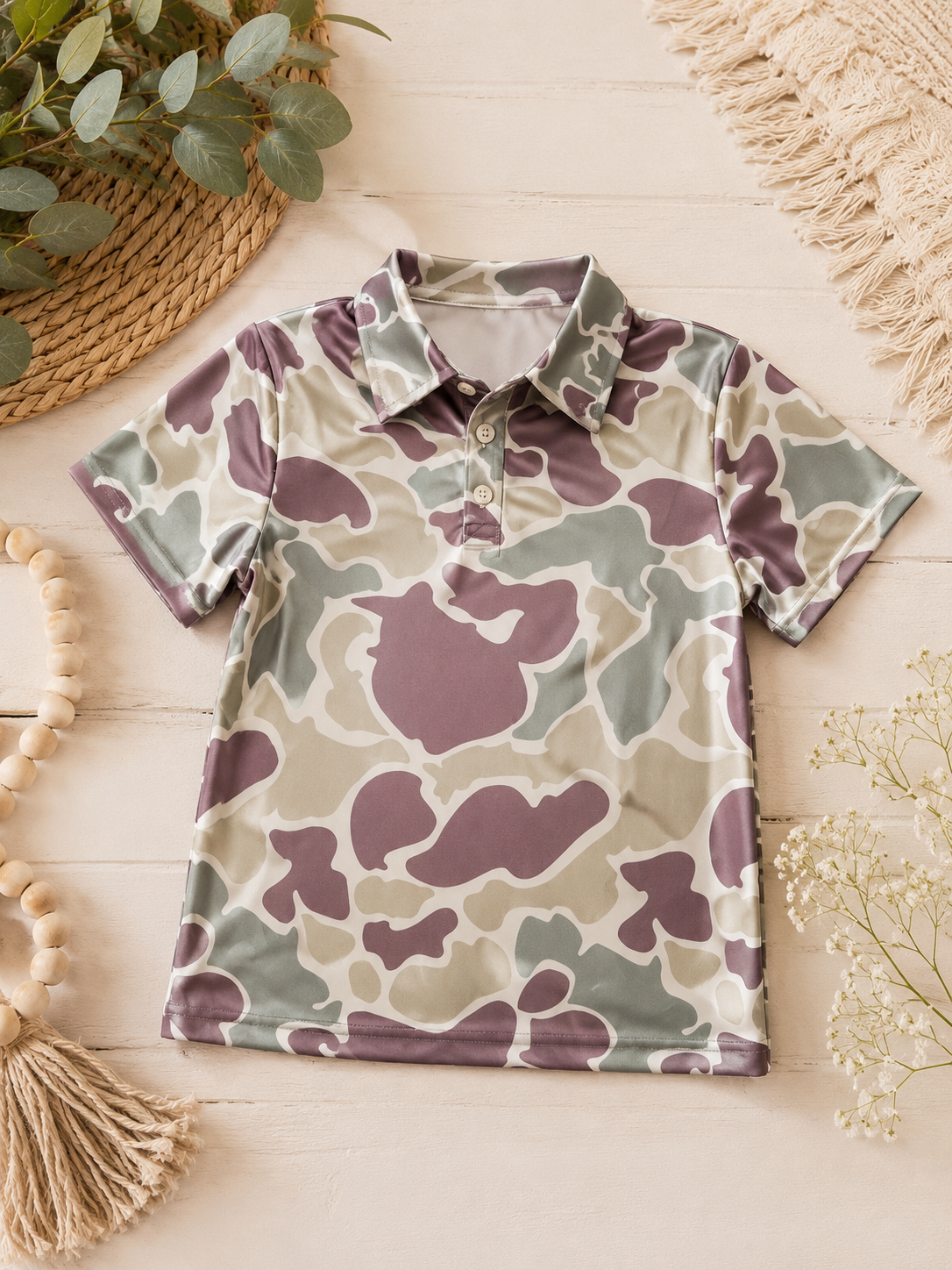Boys Polo Camo
