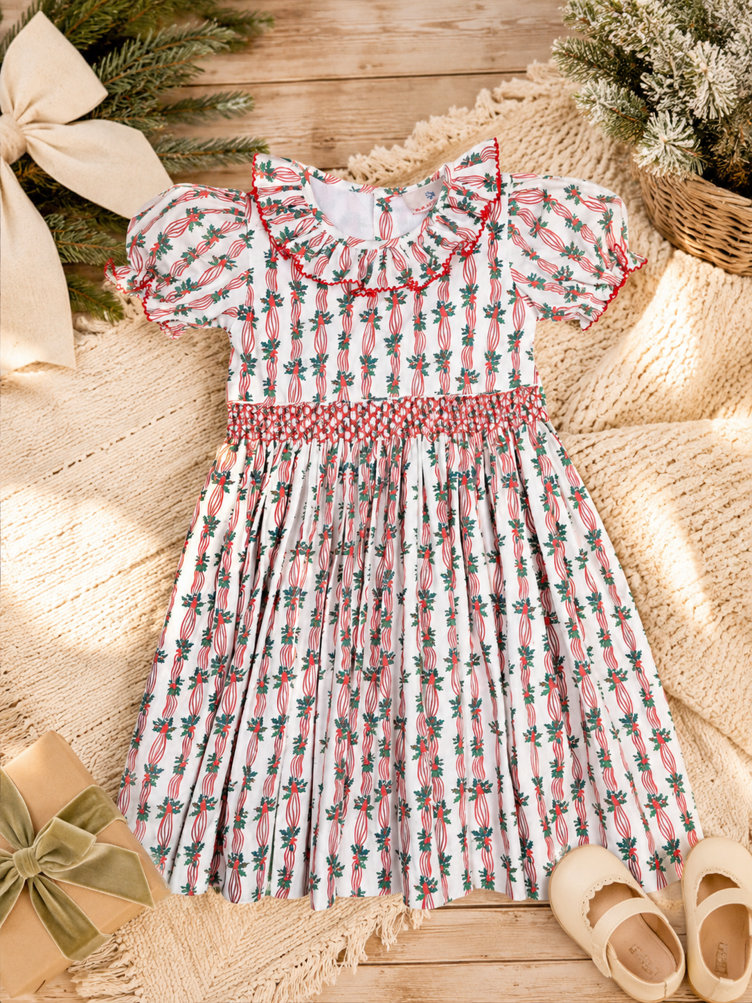 Vintage Holly Smocked Bishop Dress