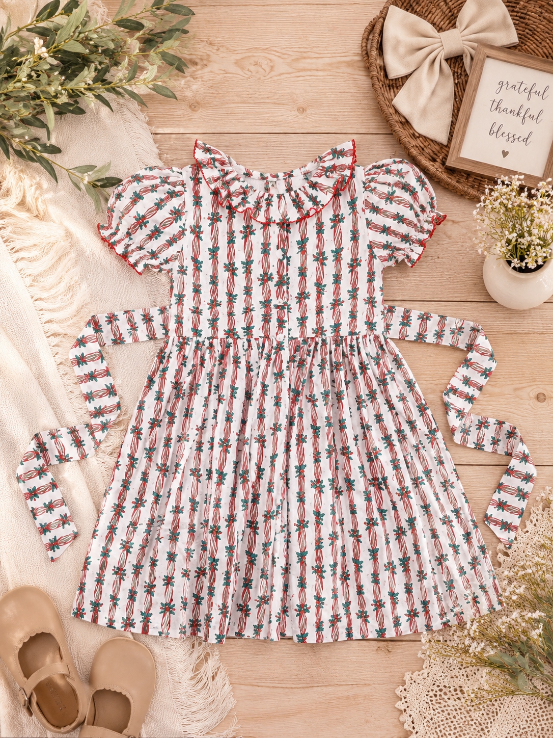 Vintage Holly Smocked Bishop Dress