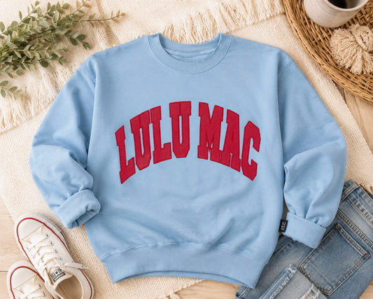 LULU MAC Sweatshirt- Blue/Red