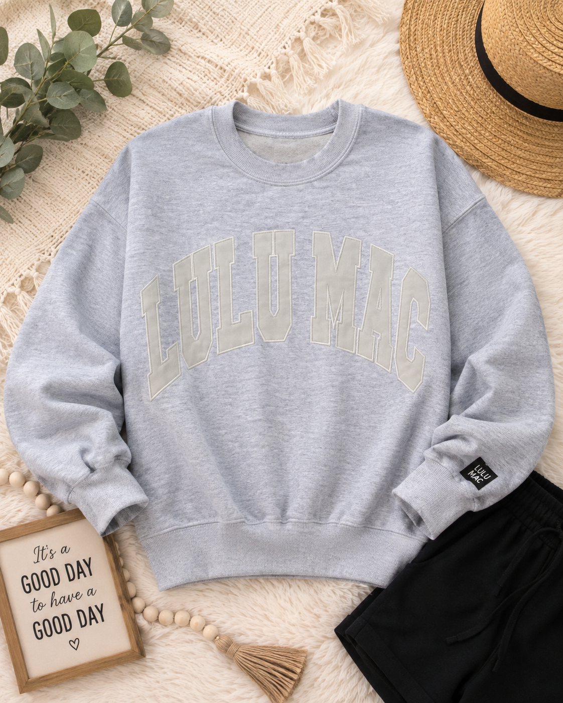 LULU MAC Sweatshirt- Grey