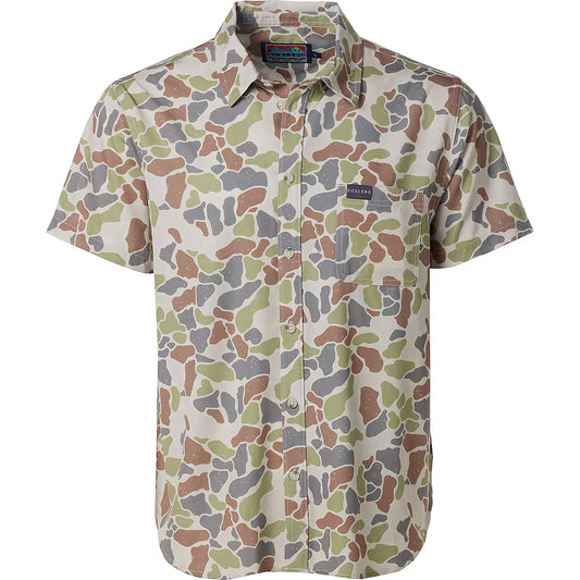 BURLEBO Men's Performance Button-Up Short Sleeve Shirt
