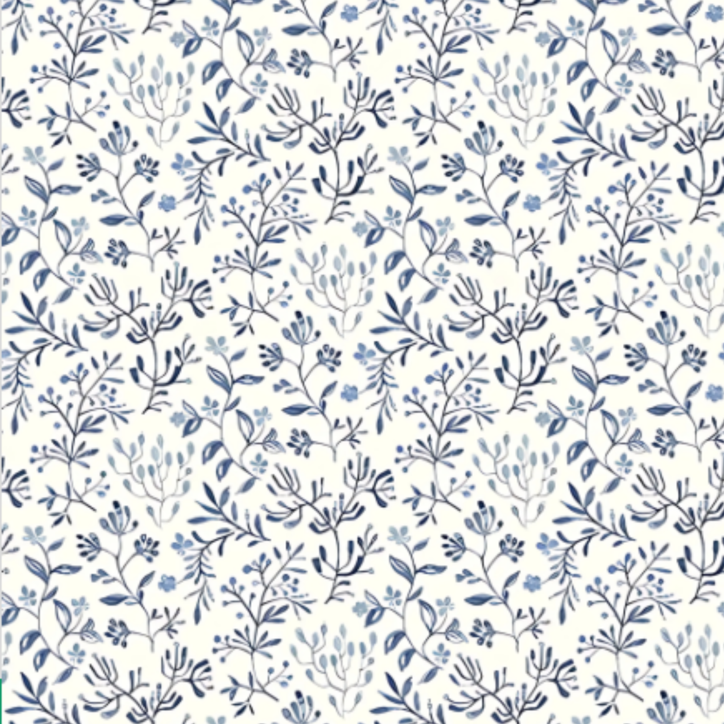 Navy Floral Scalloped Bubble